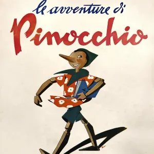 Front cover of the fairy tale novel The Adventures of Pinocchio