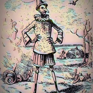Front cover of the first edition 1883 by Enrico Mazzanti