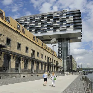 Crane houses on the Rhine River