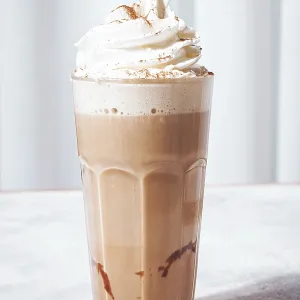 Creamy Iced Coffee Print: Whipped Cream and Cinnamon Creamy Iced Coffee Print: Whipped Cream and Cinnamon