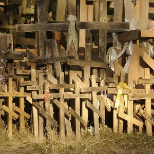 Grabarka Pilgrim Crosses Print, Poland