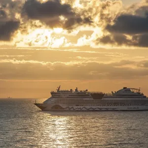 Cruise ship Aida on the Baltic Sea Cruise ship Aida on the Baltic Sea
