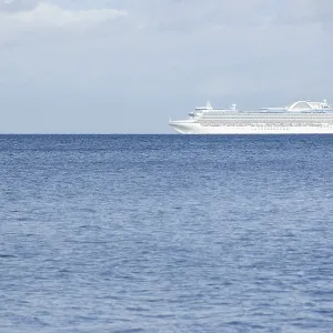 Cruise ship on the Baltic Sea close to Copenhagen