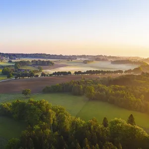Cultural landscape in the morning light Cultural landscape in the morning light