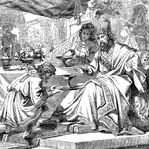 The cupbearer Nehemiah complains to the great king of his hometown Jerusalem