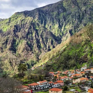 Curral das Freiras surrounded by mountains