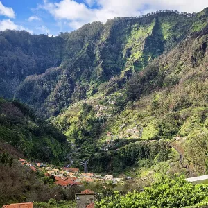Curral das Freiras surrounded by mountains