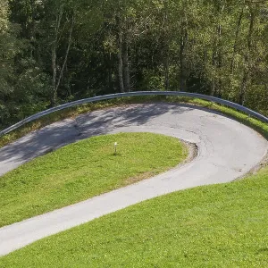 Curvy road on a mountain, Neustift im Stubai Valley
