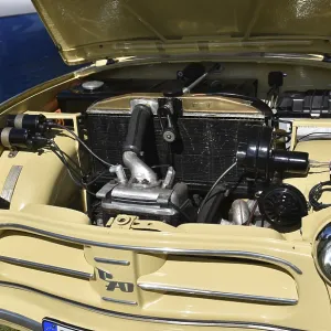 DDR Oldtimer P70 car engine at Oldtimer Exhibition