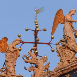 Decorated details at San Marco Basilica, Venice Print