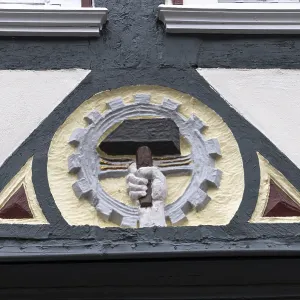 Decoration on half-timbered house