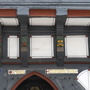 Decoration on half-timbered house