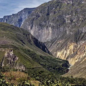 Deep Gorge Print: Colca Canyon Landscape
