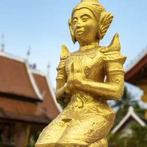 Deity statue, Wat Sensoukaram, Luang Prabang