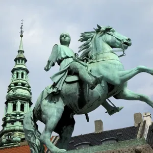 Denmark, Copenhagen Equestrian Statue Print