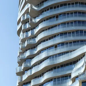 Tirana High-Rise Building Facade Print Tirana High-Rise Building Facade Print