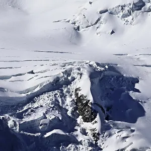 Detailed Glacier View Print, Aiguille du Midi, Chamonix-Mont-Blanc