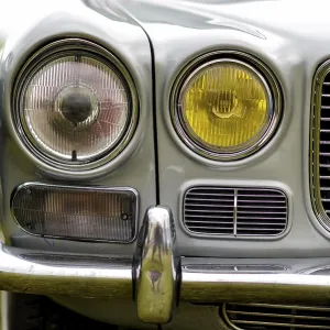 Details of a classic car in a museum Details of a classic car in a museum