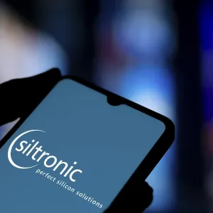 Dhaka, Bangladesh- Siltronic AG logo is displayed on smartphone Dhaka, Bangladesh- Siltronic AG logo is displayed on smartphone