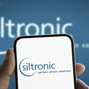 Dhaka, Bangladesh- Siltronic AG logo is displayed on smartphone Dhaka, Bangladesh- Siltronic AG logo is displayed on smartphone