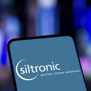 Dhaka, Bangladesh- Siltronic AG logo is displayed on smartphone Dhaka, Bangladesh- Siltronic AG logo is displayed on smartphone