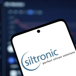 Dhaka, Bangladesh- Siltronic AG logo is displayed on smartphone Dhaka, Bangladesh- Siltronic AG logo is displayed on smartphone