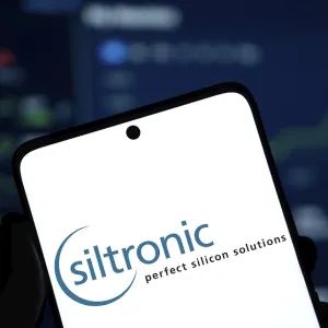 Dhaka, Bangladesh- Siltronic AG logo is displayed on smartphone Dhaka, Bangladesh- Siltronic AG logo is displayed on smartphone