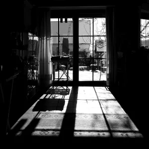 Dimly Lit Room Print - Window and Chair Dimly Lit Room Print - Window and Chair