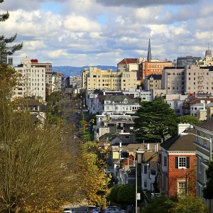 Divisadero and Pacific Street Crossing Print, San Francisco