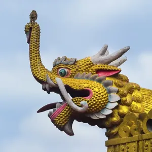 Dragon figure, Boudhanath Stupa Dragon figure, Boudhanath Stupa