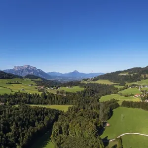 Drone image, agricultural landscape