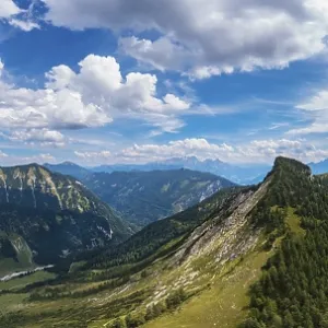 Drone image, Hochwieskopf, Osterhorngruppe Drone image, Hochwieskopf, Osterhorngruppe