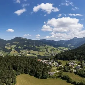 Drone image, Krispl, Osterhorn Group
