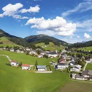 Drone image, Russbach with Gamsfeld