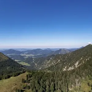 Drone image, Spielbergalm with Spielberg and Wieserhoerndl
