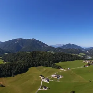 Drone shot, Faistenau, Osterhorn Group