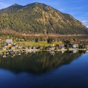 Drone shot, Kochel am See, Walchensee