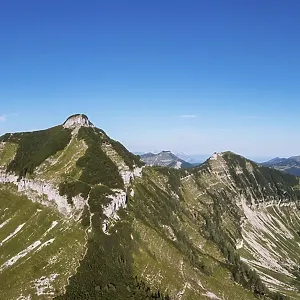Drone shot, mountain landscape Drone shot, mountain landscape