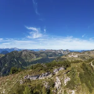 Drone shot, view of the summit of Egelseehorndl Drone shot, view of the summit of Egelseehorndl