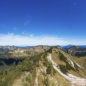 Drone shot, view of the summit of Egelseehorndl Drone shot, view of the summit of Egelseehorndl