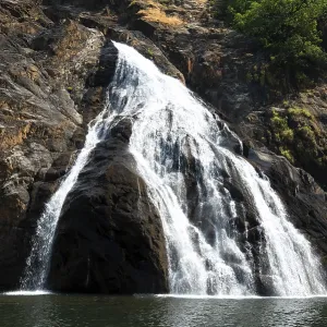 Dudhsagar waterfall on the Mahadayi River in Goa