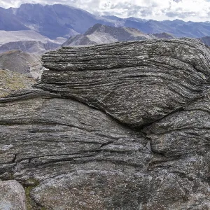 Earth history, fossilised, volcano