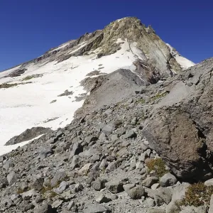 East face of Mount Hood volcano