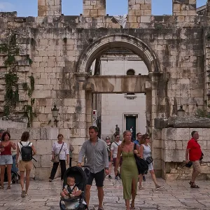 Eastern Gate - Split, Croatia - one of the Roman gates into the stari grad (old town) of Split Eastern Gate - Split, Croatia - one of the Roman gates into the stari grad (old town) of Split