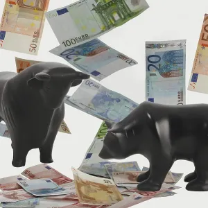 Economy, stocks, stock market, bull and bear