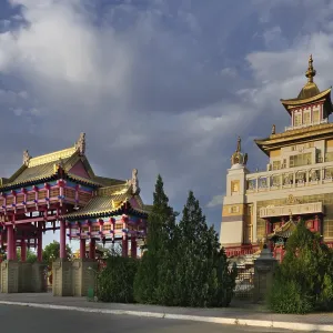 Golden Abode of Buddha Shakyamuni Print, Elista, Russia