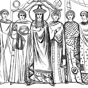 Empress Theodora and entourage Empress Theodora and entourage