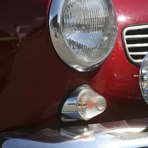 Front end of a classic car Front end of a classic car