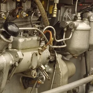 Engine of an old-timer tractor