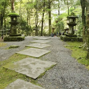 Entrance way to the Kozan - ji temple in Kyoto